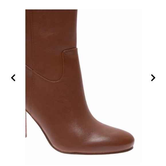 Michael Kors Lottie boots brown color woman's size 9 nwot side zipper Heels Fall - Picture 4 of 16